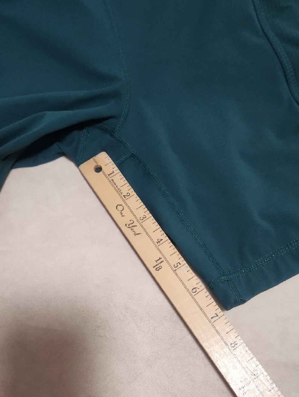 Mondetta Deep Green High-Rise Bike Shorts with Side Pockets - Picture 8 of 11